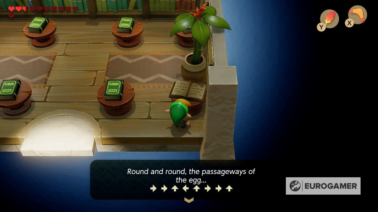 Zelda Link's Awakening Wind Fish's Egg maze solution, final boss